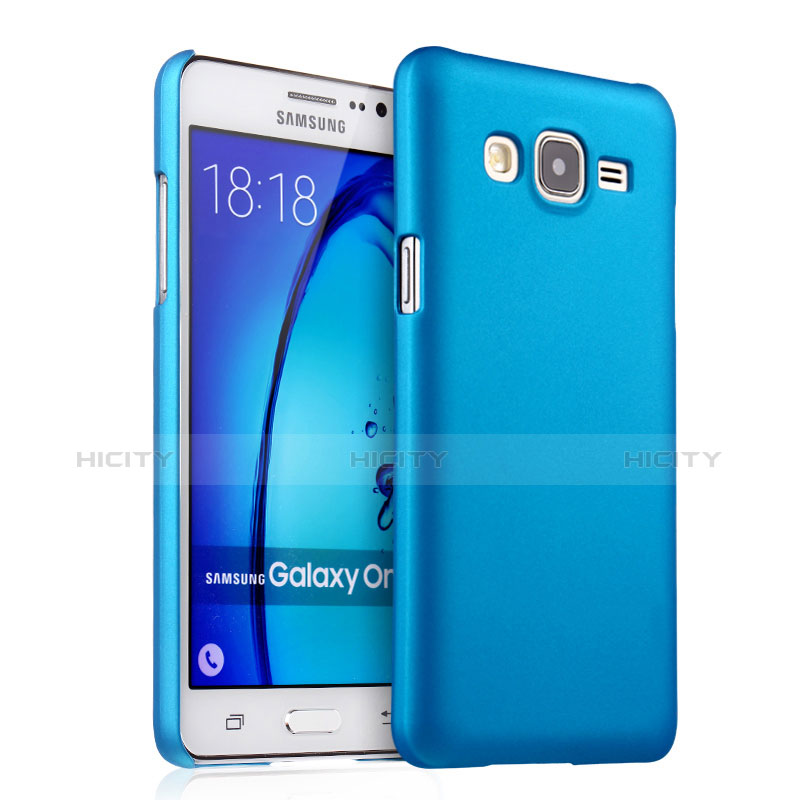 Carcasa Dura Plastico Rigida Mate para Samsung Galaxy On5 Pro Azul Cielo