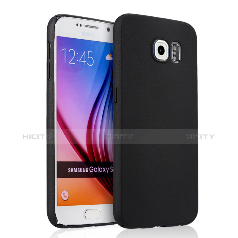 Carcasa Dura Plastico Rigida Mate para Samsung Galaxy S6 Duos SM-G920F G9200 Negro