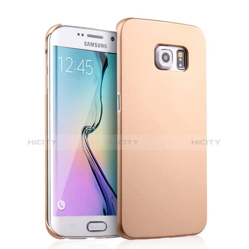 Carcasa Dura Plastico Rigida Mate para Samsung Galaxy S6 Edge SM-G925 Oro