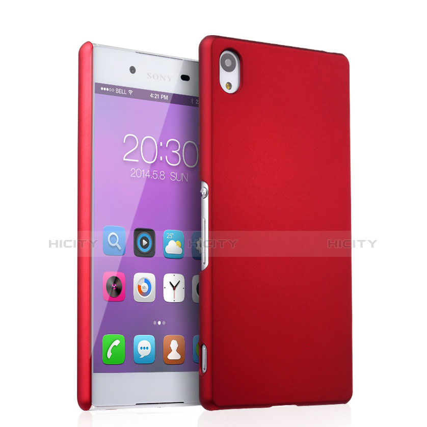 Carcasa Dura Plastico Rigida Mate para Sony Xperia Z4 Rojo