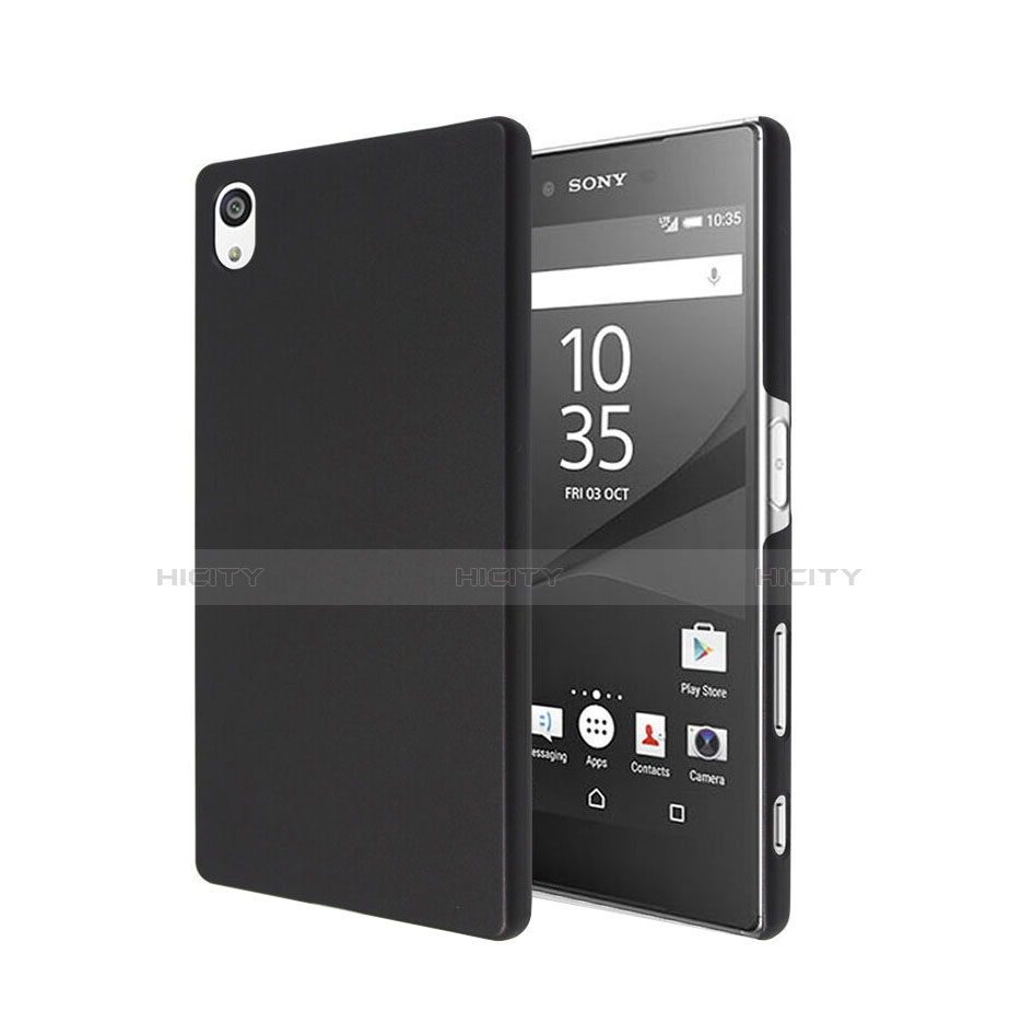 Carcasa Dura Plastico Rigida Mate para Sony Xperia Z5 Negro