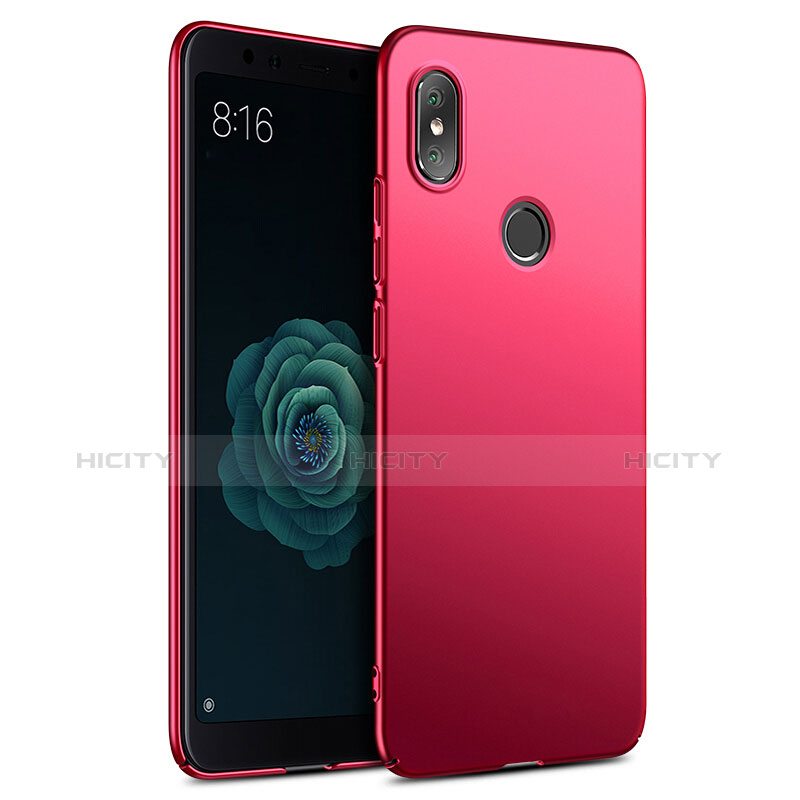 Carcasa Dura Plastico Rigida Mate para Xiaomi Mi A2 Rojo