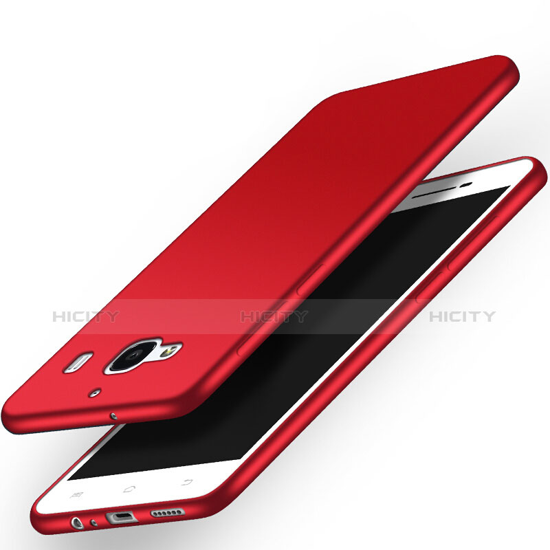 Carcasa Dura Plastico Rigida Mate para Xiaomi Redmi 2 Rojo