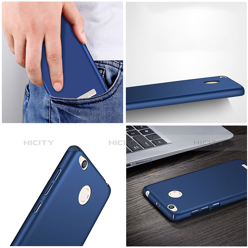 Carcasa Dura Plastico Rigida Mate para Xiaomi Redmi 3S Azul