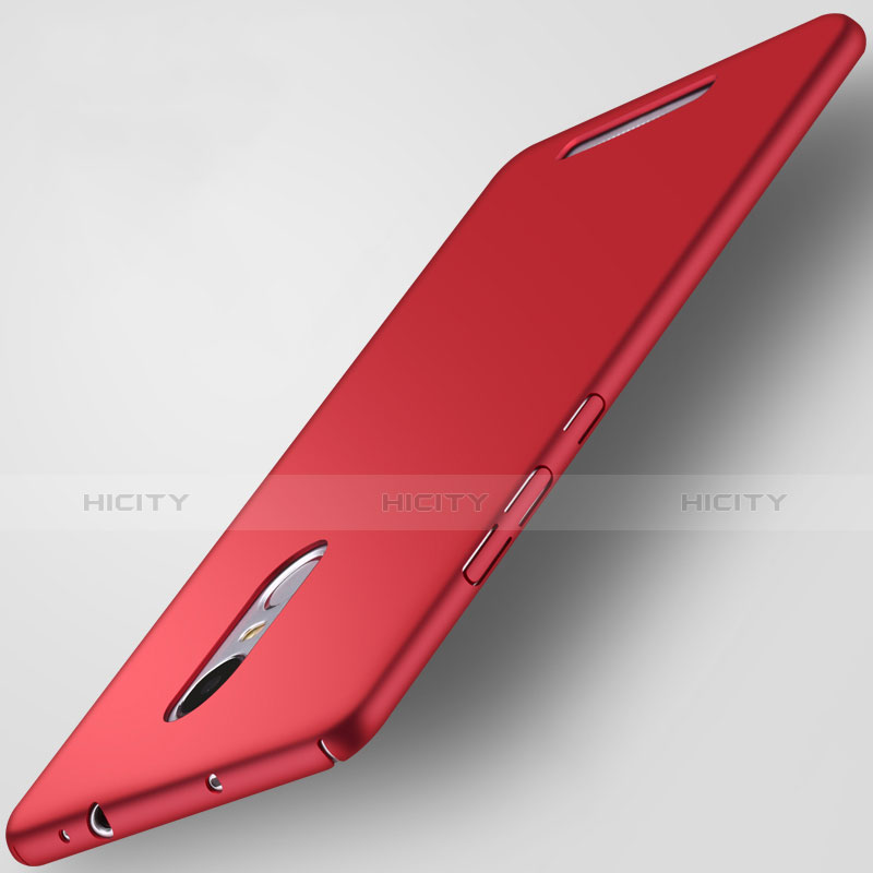 Carcasa Dura Plastico Rigida Mate para Xiaomi Redmi Note 3 MediaTek Rojo