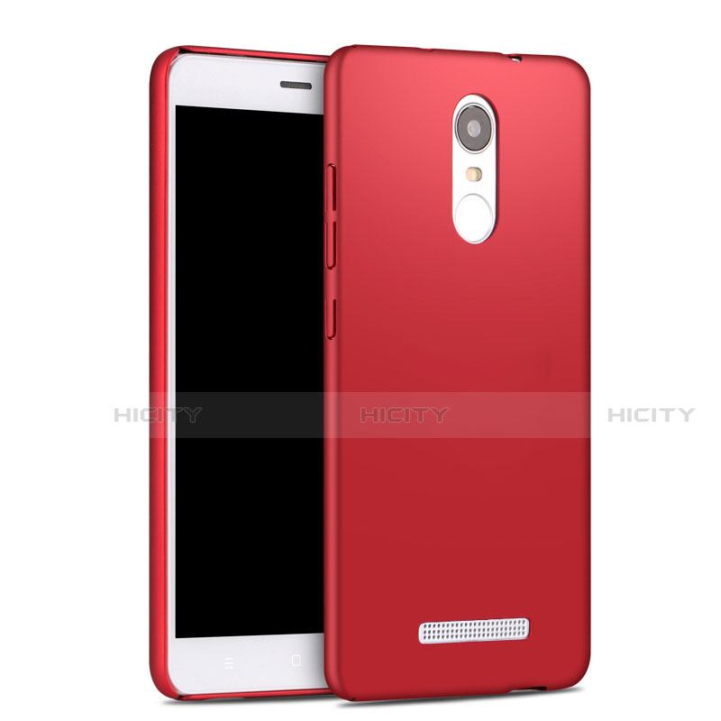 Carcasa Dura Plastico Rigida Mate para Xiaomi Redmi Note 3 Rojo