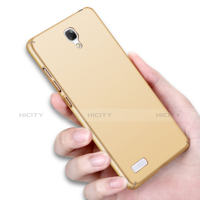 Carcasa Dura Plastico Rigida Mate para Xiaomi Redmi Note Oro