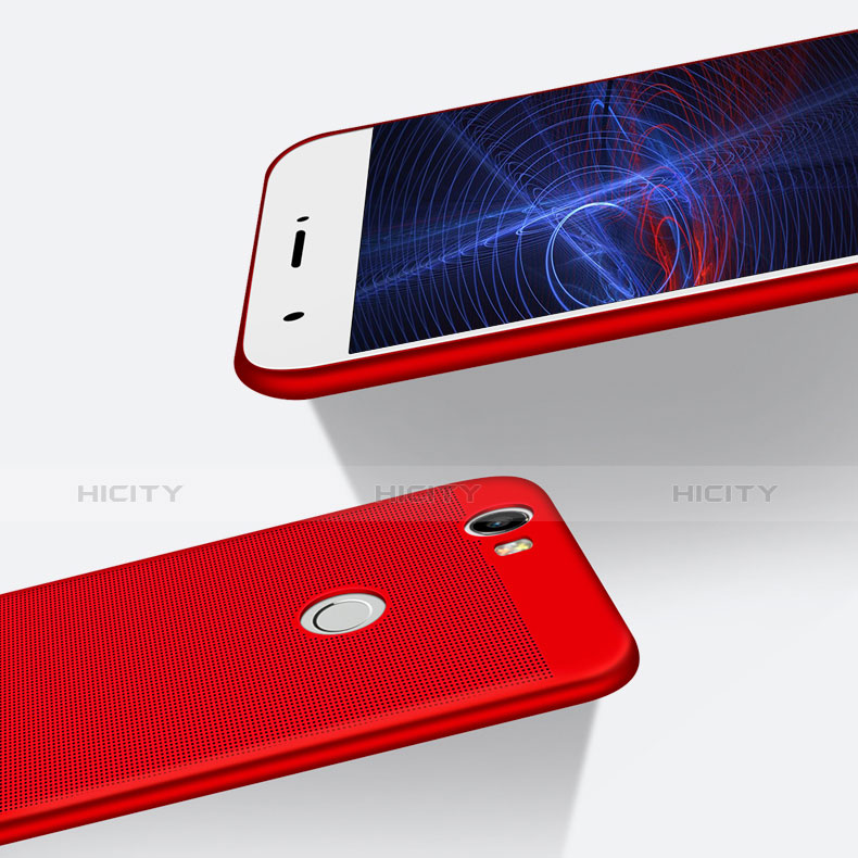 Carcasa Dura Plastico Rigida Perforada para Huawei Nova Rojo