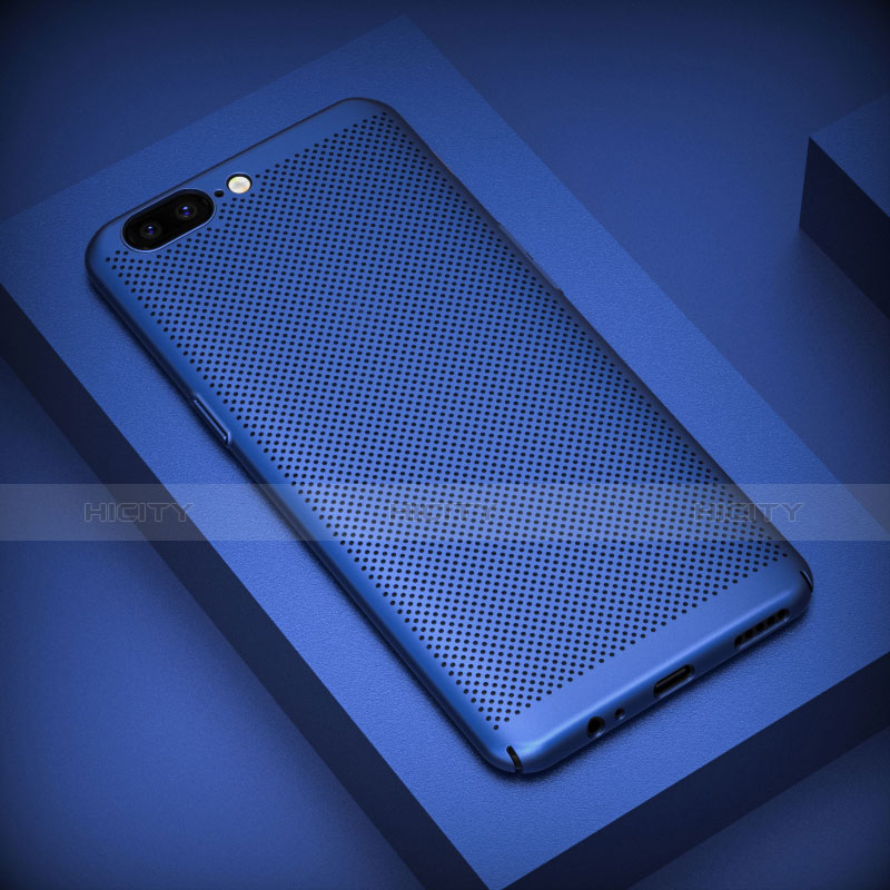 Carcasa Dura Plastico Rigida Perforada para OnePlus 5 Azul
