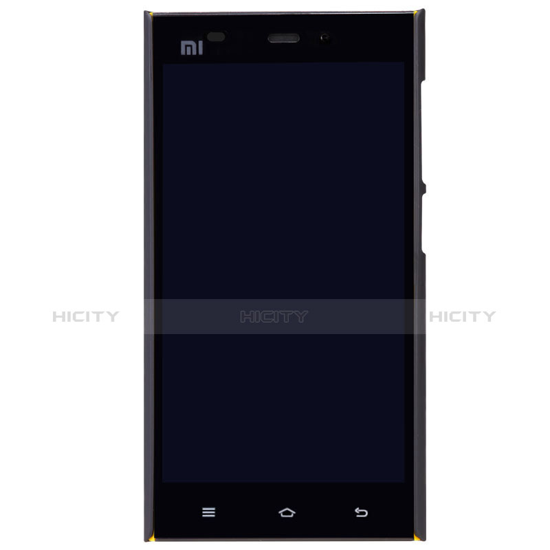 Carcasa Dura Plastico Rigida Perforada para Xiaomi Mi 3 Negro