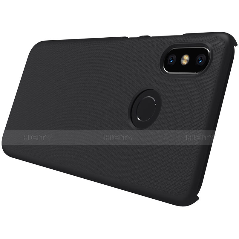 Carcasa Dura Plastico Rigida Perforada para Xiaomi Mi 8 Negro