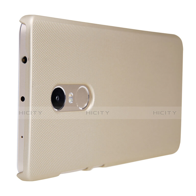 Carcasa Dura Plastico Rigida Perforada para Xiaomi Redmi Note 4 Oro