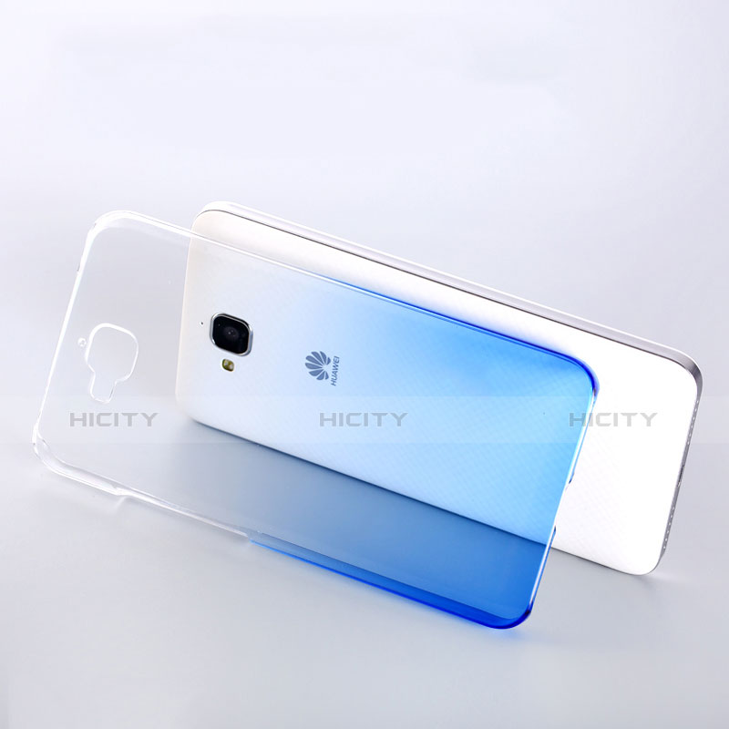 Carcasa Dura Plastico Rigida Transparente Gradient para Huawei Enjoy 5 Azul