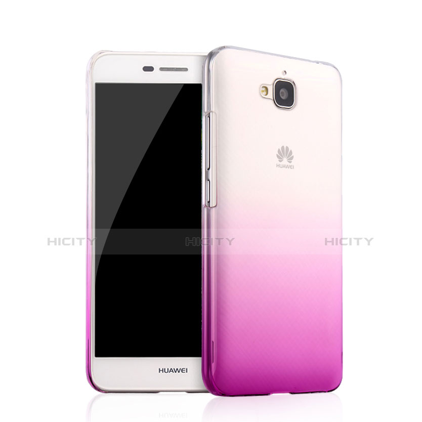 Carcasa Dura Plastico Rigida Transparente Gradient para Huawei Y6 Pro Morado