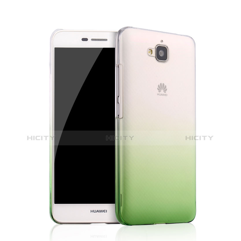 Carcasa Dura Plastico Rigida Transparente Gradient para Huawei Y6 Pro Verde