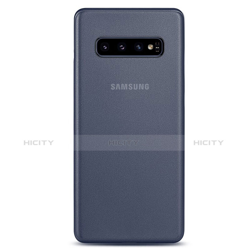 Carcasa Dura Ultrafina Transparente Funda Mate P01 para Samsung Galaxy S10 Plus Azul