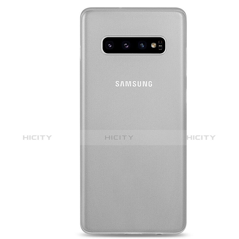 Carcasa Dura Ultrafina Transparente Funda Mate P01 para Samsung Galaxy S10 Plus Blanco