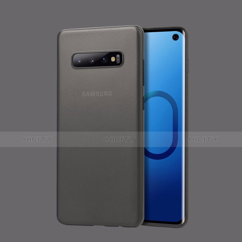 Carcasa Dura Ultrafina Transparente Funda Mate para Samsung Galaxy S10 Gris