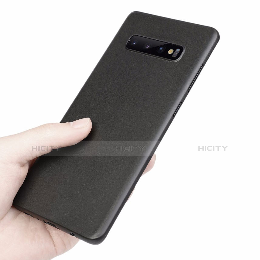 Carcasa Dura Ultrafina Transparente Funda Mate para Samsung Galaxy S10 Negro