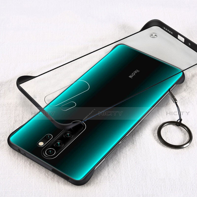 Carcasa Dura Ultrafina Transparente Funda Mate para Xiaomi Redmi Note 8 Pro Negro