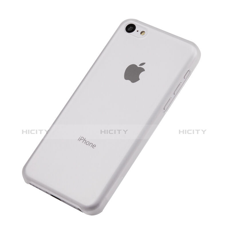 Carcasa Dura Ultrafina Transparente Mate para Apple iPhone 5C Blanco
