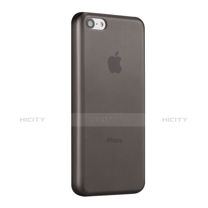 Carcasa Dura Ultrafina Transparente Mate para Apple iPhone 5C Gris