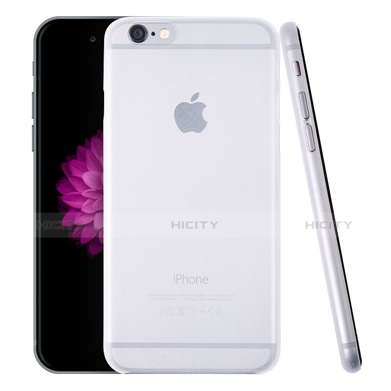 Carcasa Dura Ultrafina Transparente Mate para Apple iPhone 6 Blanco