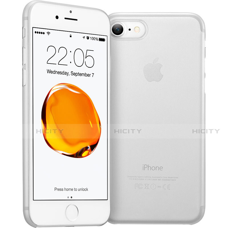 Carcasa Dura Ultrafina Transparente Mate para Apple iPhone SE3 ((2022)) Blanco