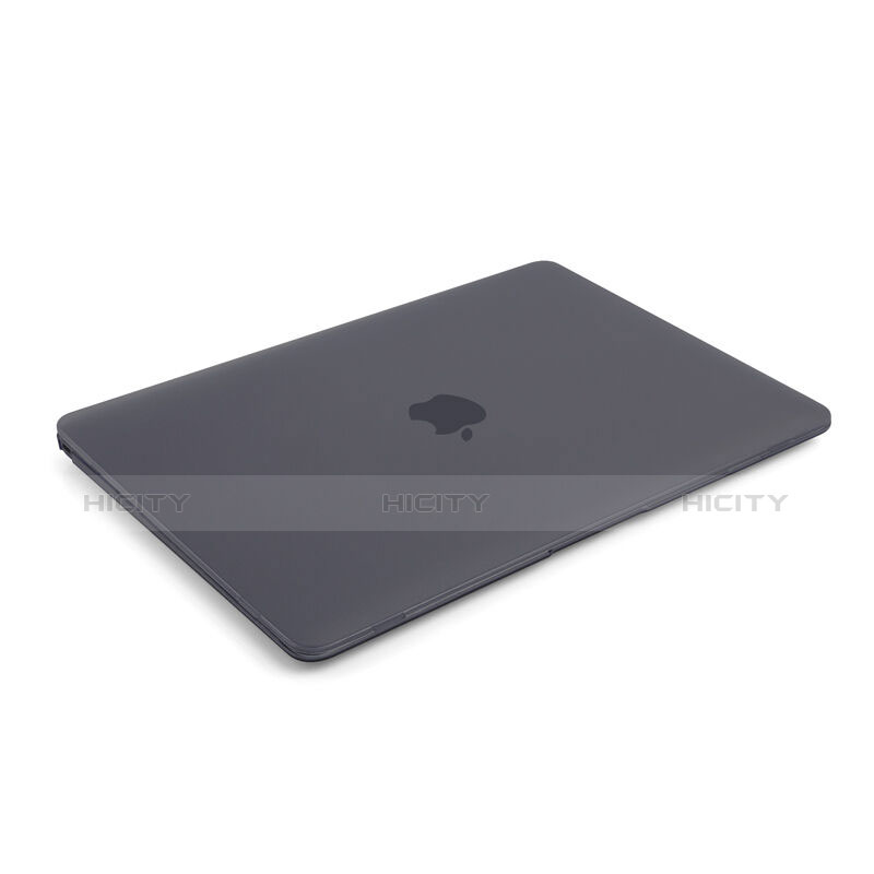 Carcasa Dura Ultrafina Transparente Mate para Apple MacBook 12 pulgadas Gris