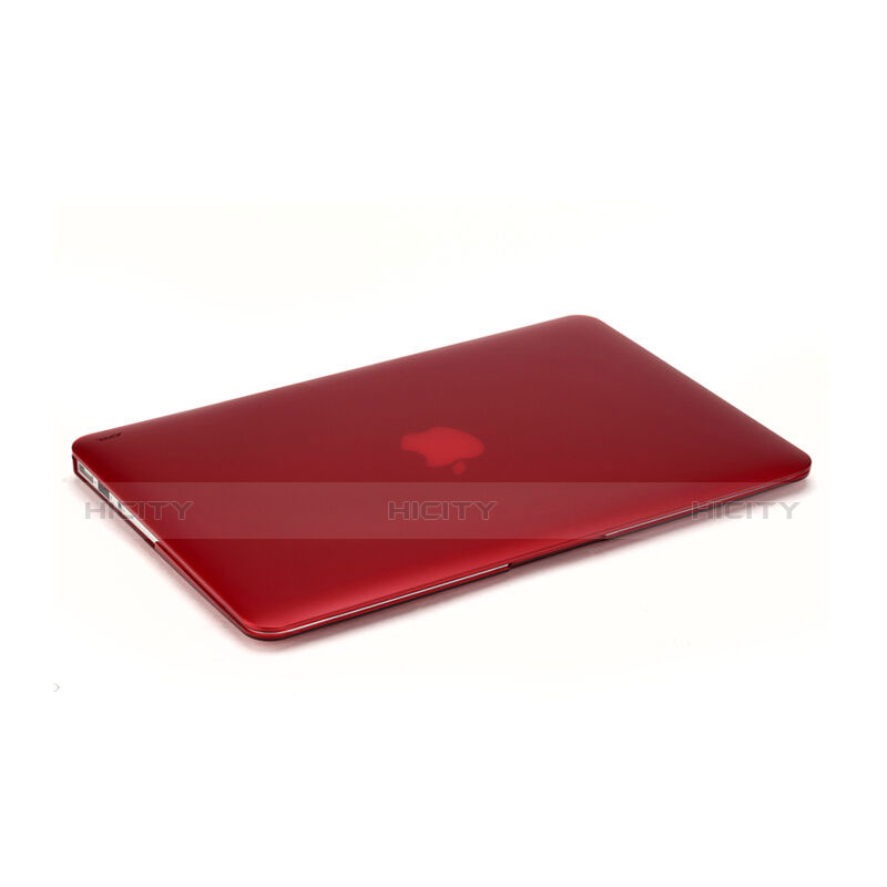 Carcasa Dura Ultrafina Transparente Mate para Apple MacBook Air 13 pulgadas Rojo