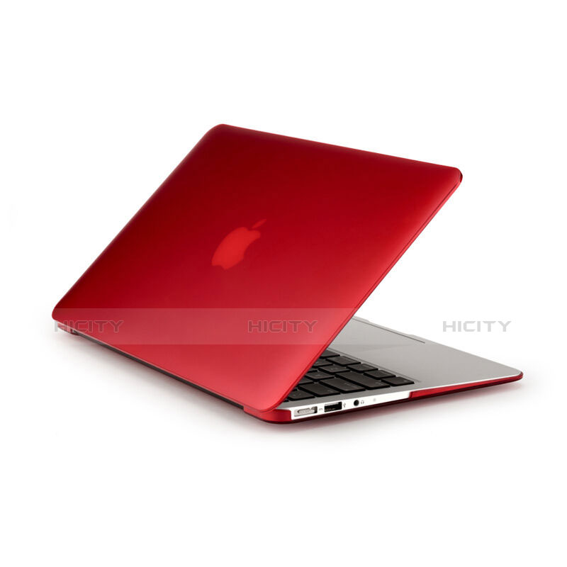 Carcasa Dura Ultrafina Transparente Mate para Apple MacBook Pro 13 pulgadas Rojo