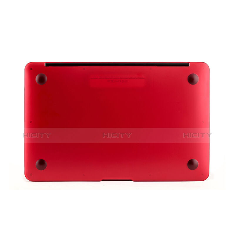 Carcasa Dura Ultrafina Transparente Mate para Apple MacBook Pro 13 pulgadas Rojo