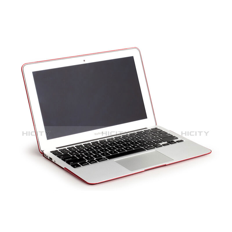 Carcasa Dura Ultrafina Transparente Mate para Apple MacBook Pro 13 pulgadas Rojo