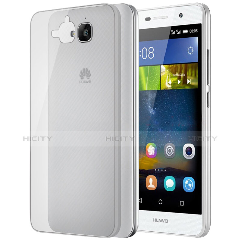 Carcasa Dura Ultrafina Transparente Mate para Huawei Enjoy 5 Gris