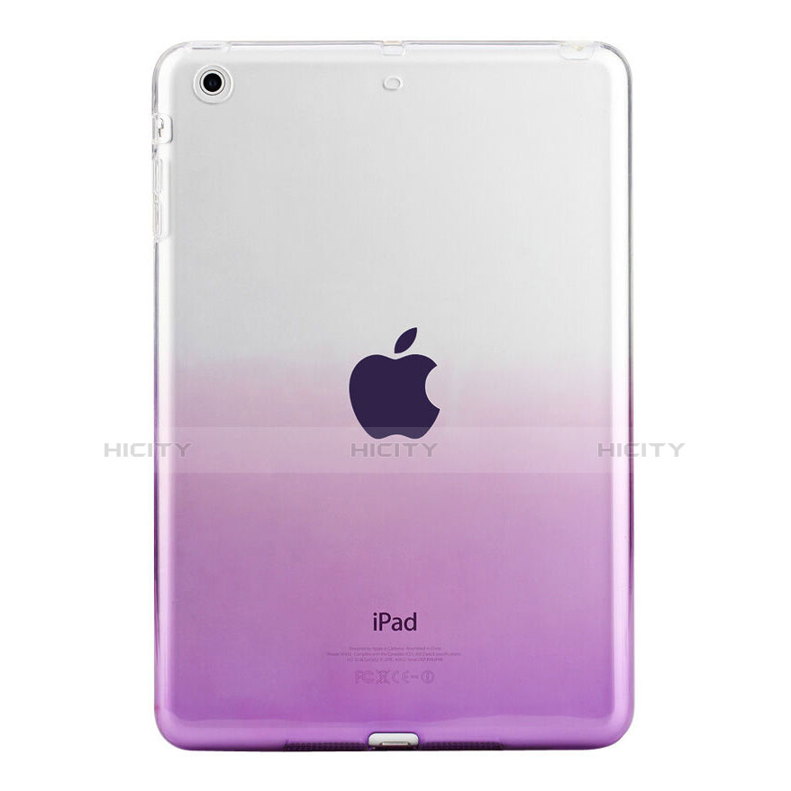 Carcasa Gel Ultrafina Transparente Gradiente para Apple iPad Mini 2 Morado