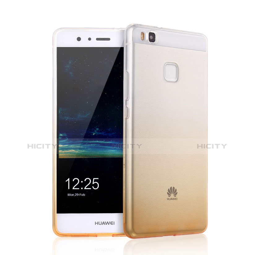 Carcasa Gel Ultrafina Transparente Gradiente para Huawei G9 Lite Amarillo