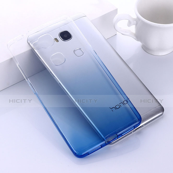 Carcasa Gel Ultrafina Transparente Gradiente para Huawei GR5 Azul