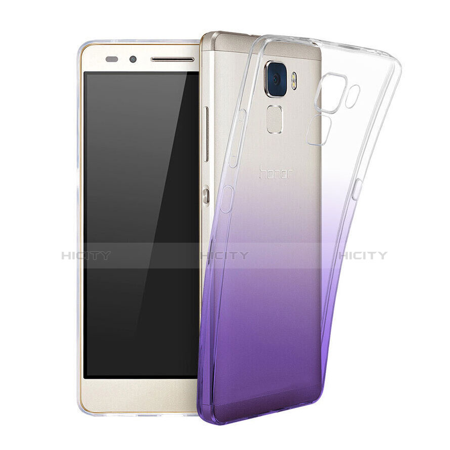 Carcasa Gel Ultrafina Transparente Gradiente para Huawei GT3 Morado