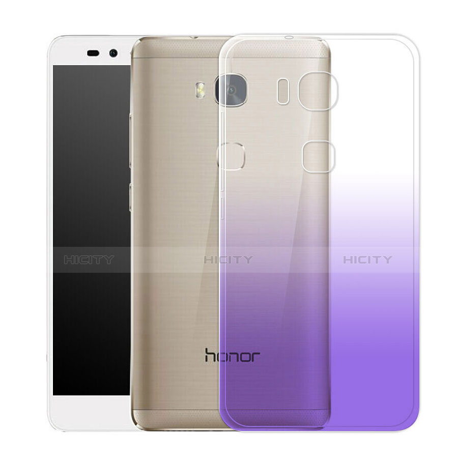 Carcasa Gel Ultrafina Transparente Gradiente para Huawei Honor 7 Lite Morado