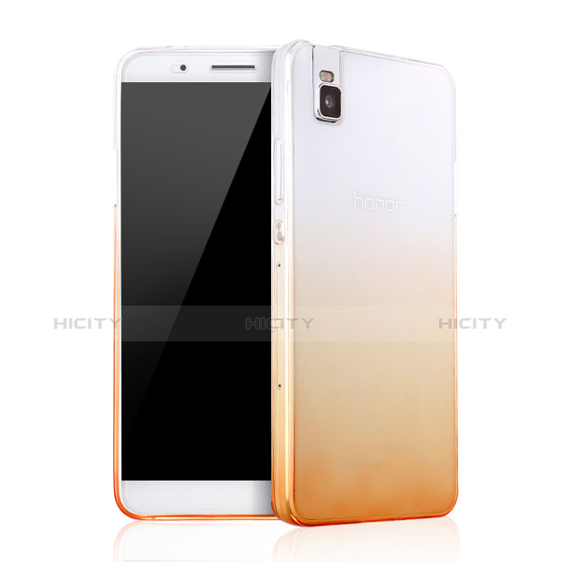 Carcasa Gel Ultrafina Transparente Gradiente para Huawei Honor 7i shot X Amarillo