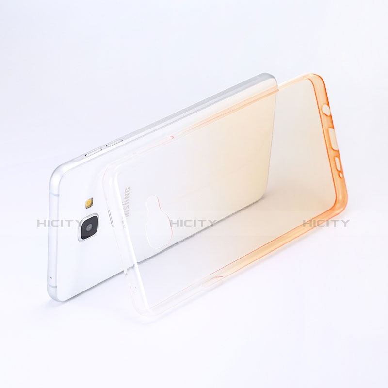 Carcasa Gel Ultrafina Transparente Gradiente para Samsung Galaxy A9 (2016) A9000 Amarillo