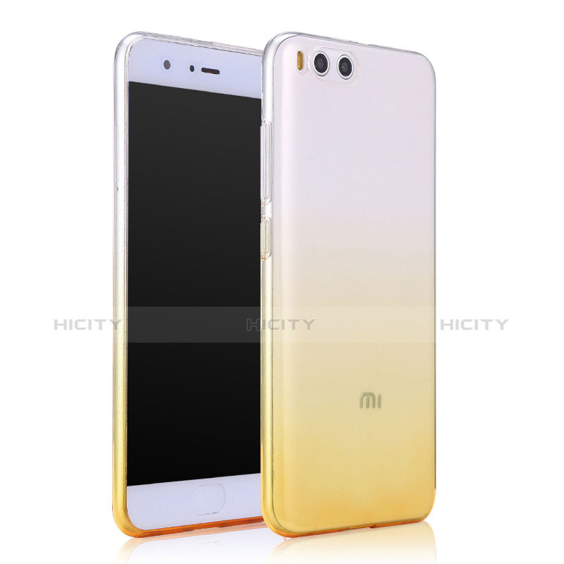 Carcasa Gel Ultrafina Transparente Gradiente para Xiaomi Mi 6 Amarillo
