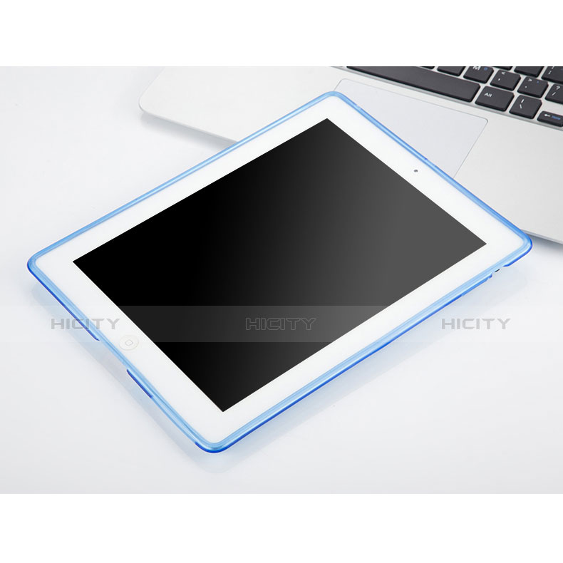 Carcasa Gel Ultrafina Transparente para Apple iPad 3 Azul Cielo