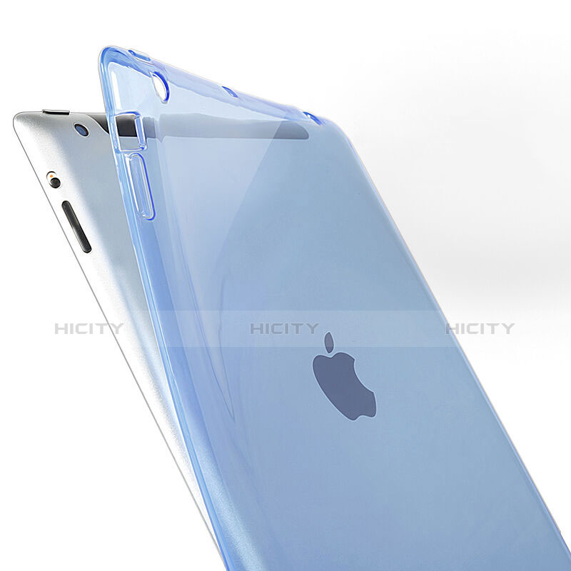 Carcasa Gel Ultrafina Transparente para Apple iPad 4 Azul Cielo