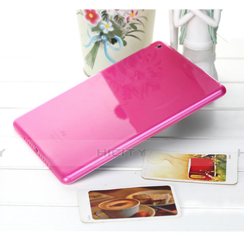 Carcasa Gel Ultrafina Transparente para Apple iPad Air Rosa Roja