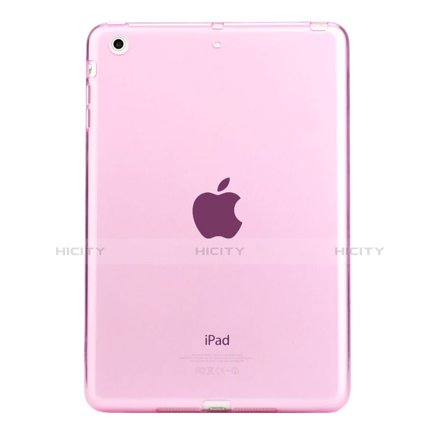 Carcasa Gel Ultrafina Transparente para Apple iPad Mini 2 Rosa