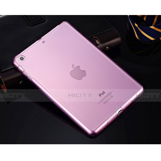 Carcasa Gel Ultrafina Transparente para Apple iPad Mini Rosa
