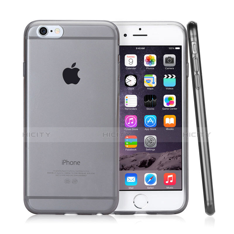 Carcasa Gel Ultrafina Transparente para Apple iPhone 6 Gris