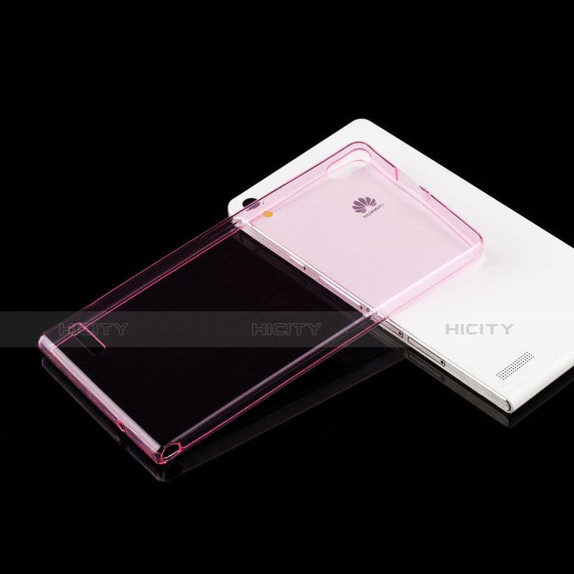 Carcasa Gel Ultrafina Transparente para Huawei Ascend P6 Rosa