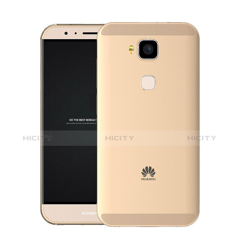 Carcasa Gel Ultrafina Transparente para Huawei G7 Plus Oro